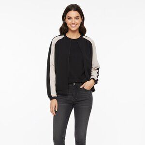 Mossimo Colorblock Track Jacket Black & Gray | Size Small